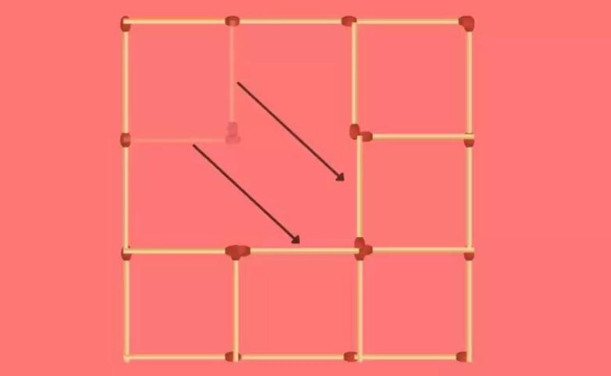 Ce sont les mouvements que vous devez faire pour former les 7 cases du puzzle visuel.