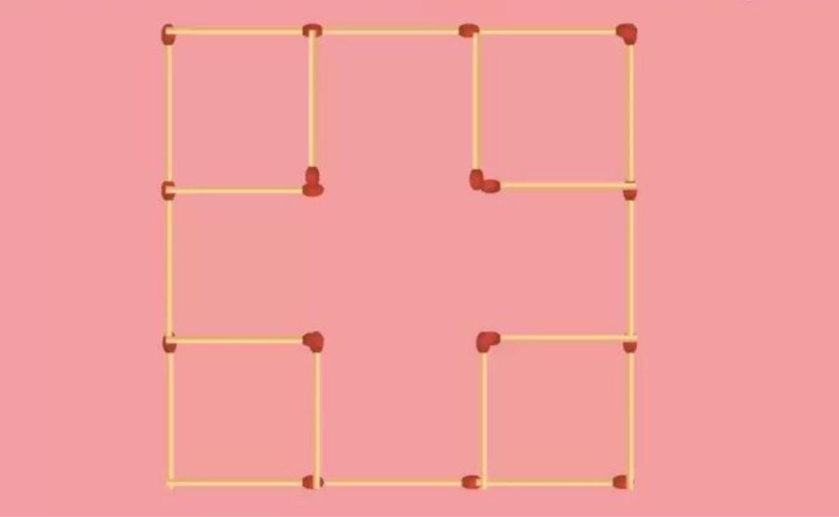 Vous devez déterminer les mouvements à effectuer dans le puzzle visuel pour former 7 cases avec seulement 2 mouvements