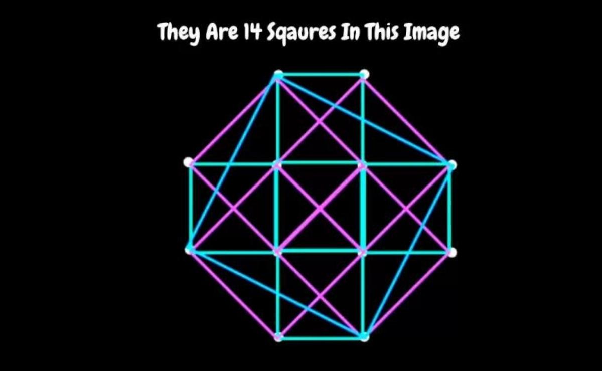 Testez vos compétences visuelles et essayez de trouver tous les carrés qui apparaissent dans l'image du puzzle visuel.